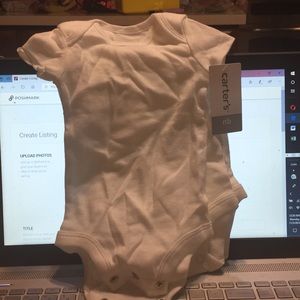 Carter’s  baby one piece bodysuit LS set of 4 NIP